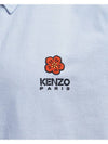 Boke Flower Crest Long Sleeve Shirt Sky Blue - KENZO - BALAAN 6