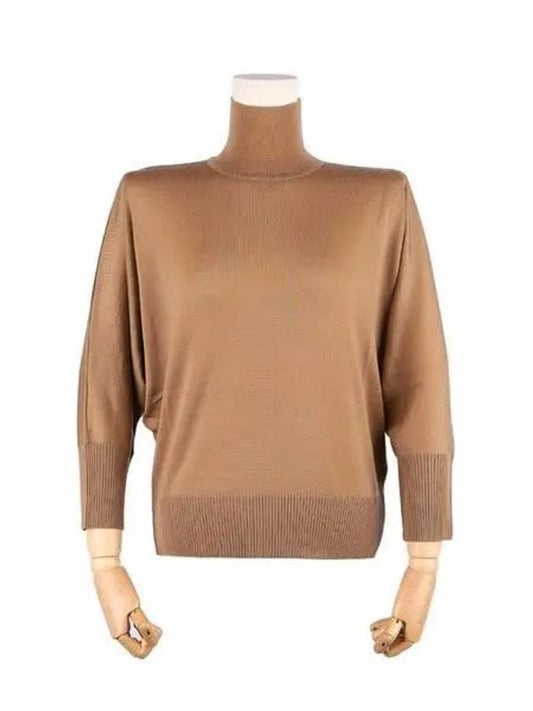 Virgin Wool Talea Turtleneck Sweater Camel 2313660239600 1059810 - MAX MARA - BALAAN 1