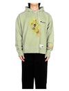 Yasuhiro Mihara Green Graphic Hooded Sweatshirt A10HD722 GREEN - MAISON MIHARA YASUHIRO - BALAAN 1