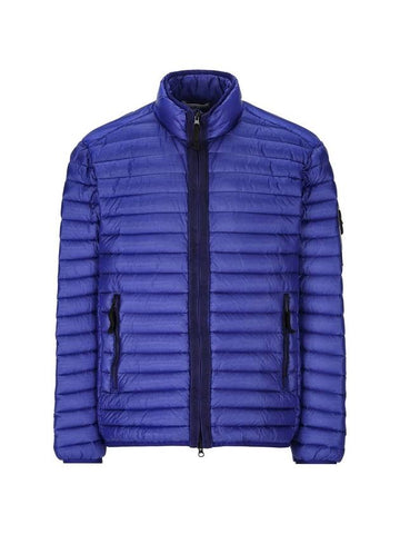 Men's Wappen Patch Padded Jacket Blue - STONE ISLAND - BALAAN 1