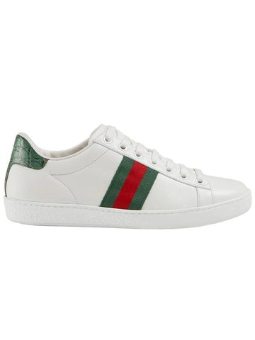 Ace Leather Sneakers White - GUCCI - BALAAN 1