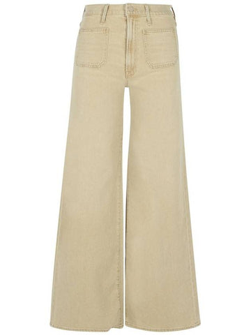 Mother 'Patch Pocket' Beige Cotton Jeans - MOTHER - BALAAN 1