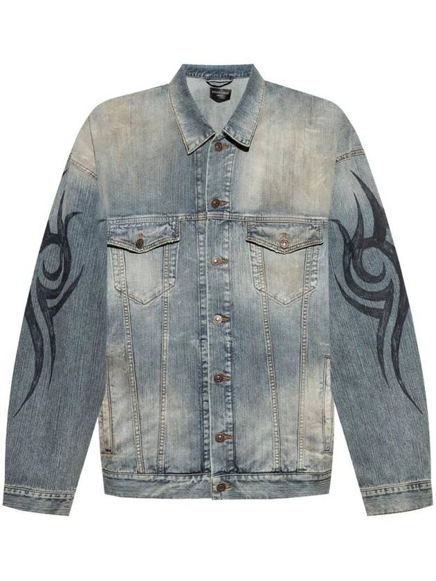 Y2K denim jacket 809457TRW77 - BALENCIAGA - BALAAN 1