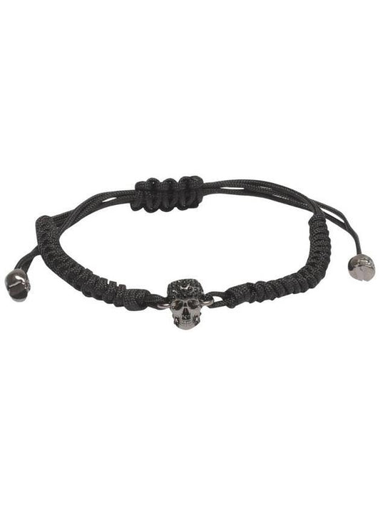 Pave Skull Friendship Bracelet Black - ALEXANDER MCQUEEN - BALAAN 1