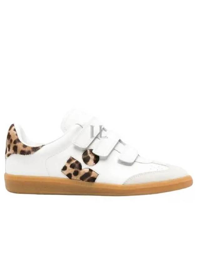 Beth Leopard Leather Low-Top Sneakers White - ISABEL MARANT - BALAAN 2