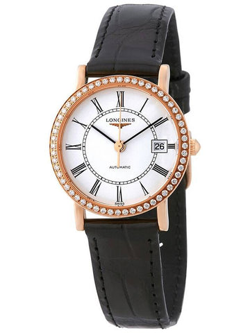 Longines Elegant Collection Automatic 18K Rose Gold Ladies Watch L43789110 - LONGINES - BALAAN 1