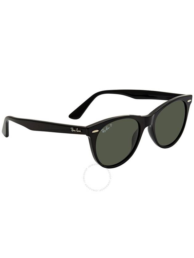 Ray Ban Wayfarer ll Green Classic G-15 Polarized Unisex Sunglasses RB2185 901/58 52 - RAY-BAN - BALAAN 2