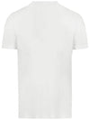 Logo Printing Short Sleeve T-Shirt White - EMPORIO ARMANI - BALAAN 4