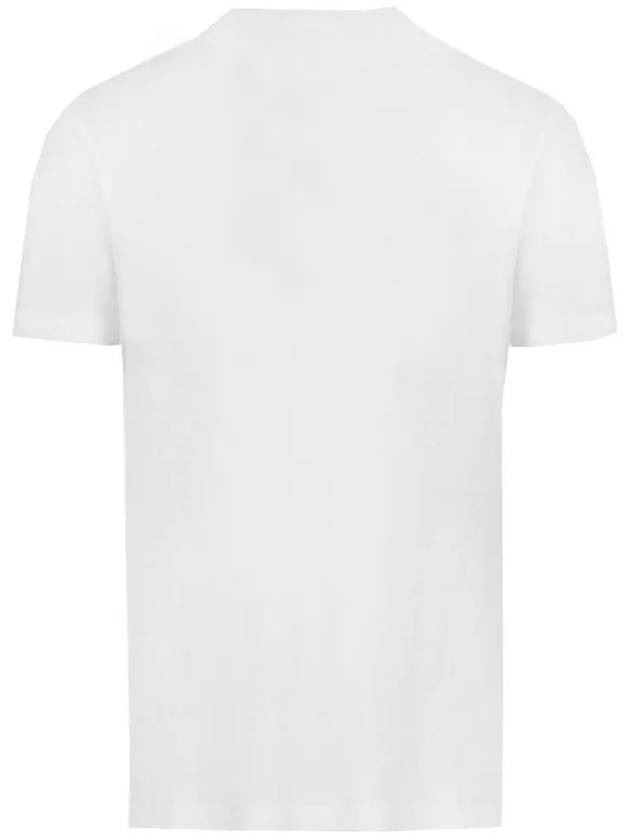 Logo Printing Short Sleeve T-Shirt White - EMPORIO ARMANI - BALAAN 4