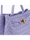 EW Andiamo Intrecciato Leather Tote Bag Purple - BOTTEGA VENETA - BALAAN 7