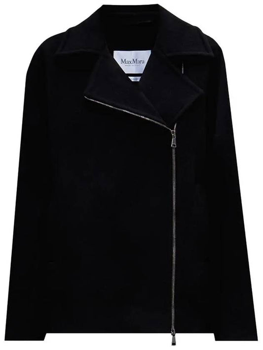 Rotondo Zip-Up Single Coat Black - MAX MARA - BALAAN 2