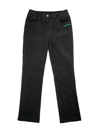 CORDUROY BOOTSCUT Corduroy warm brushed bootcut golf pantsBLACK - MONBIRDIE GOLF - BALAAN 1