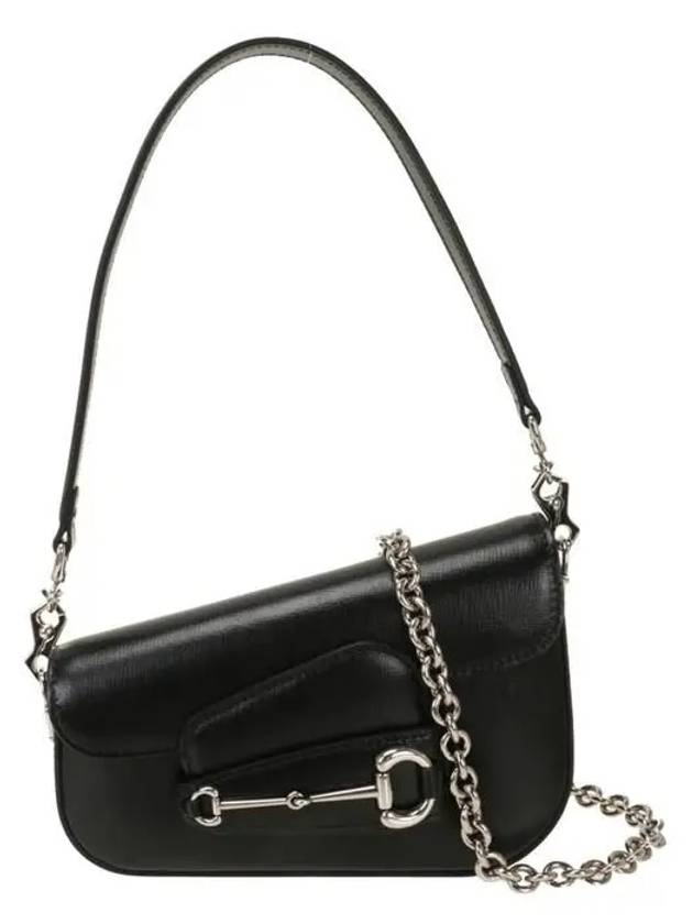 Horsebit 1955 Mini Leather Shoulder Bag Black - GUCCI - BALAAN 2