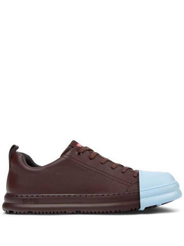 Junction Runner Leather Low Top Sneakers Burgundy - CAMPER - BALAAN 1