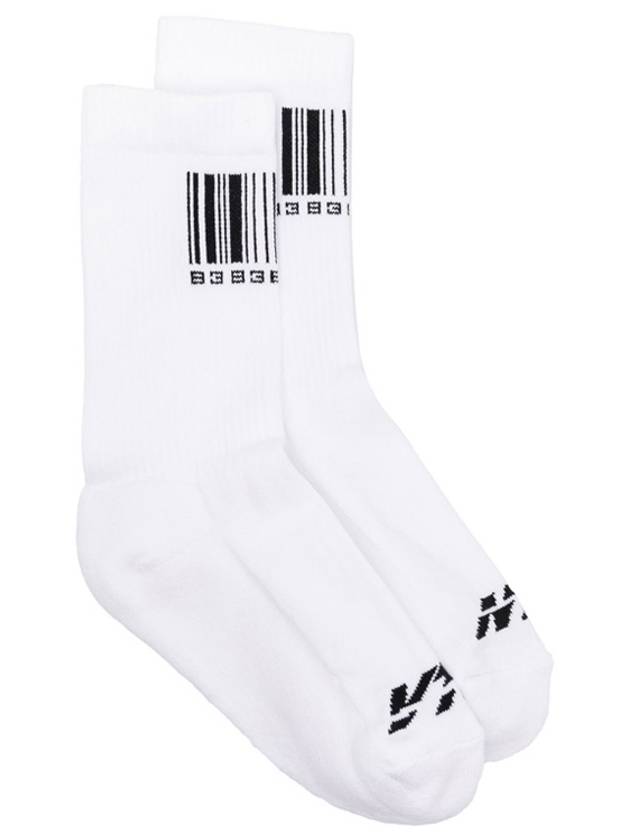 Barcode Print Ankle Socks VL14SO100W - VETEMENTS - BALAAN 3