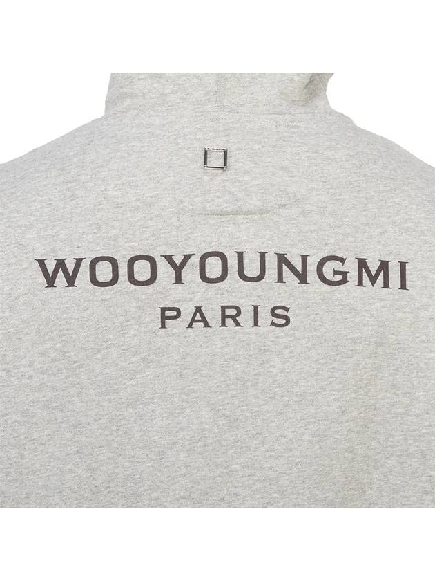 Back logo cotton hood gray - WOOYOUNGMI - BALAAN 8