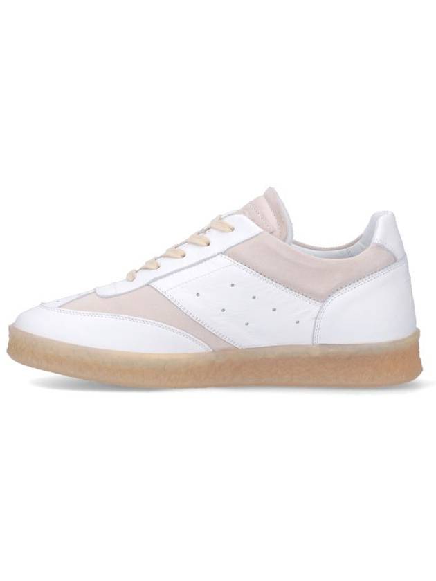 6 Court Leather Low Top Sneakers White - MAISON MARGIELA - BALAAN 4