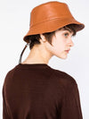 Fisherman Zipper Anagram Logo Sheepskin Bucket Hat Brown Unisex L - LOEWE - BALAAN 7