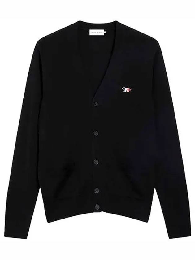 Tricolor Fox Patch Classic Cardigan Black - MAISON KITSUNE - BALAAN 2