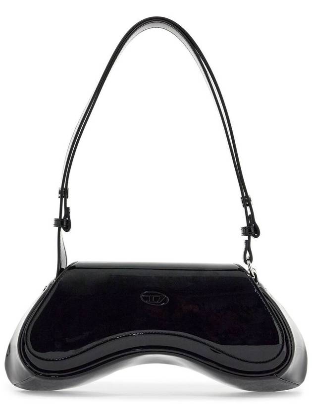 Glossy PU Play Cross Bag Black - DIESEL - BALAAN 2