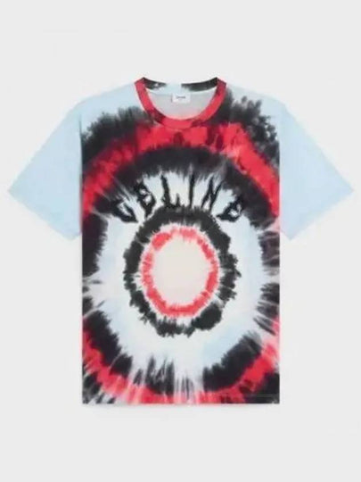 Tie Dye Cotton Jersey Short Sleeve T Shirt - CELINE - BALAAN 2