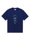 Drold Monsieur Men's Vase Short Sleeve T-Shirt Navy TS144 CO002 NY - DROLE DE MONSIEUR - BALAAN 1