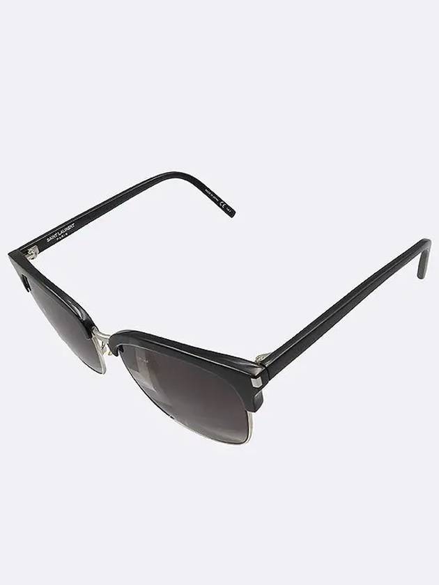 SL 108 K black color silver plated gold frame sunglasses - SAINT LAURENT - BALAAN 3