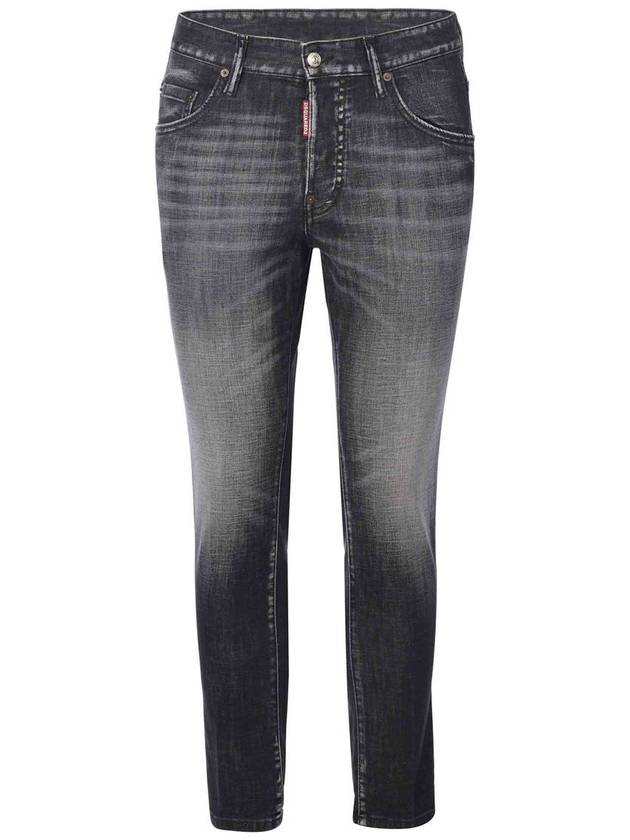 Skater Denim Straight Jeans Black - DSQUARED2 - BALAAN 2