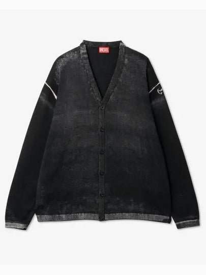 K-Larence B Reverse Print Cardigan Black - DIESEL - BALAAN 2