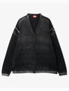 K-Larence B Reverse Print Cardigan Black - DIESEL - BALAAN 2