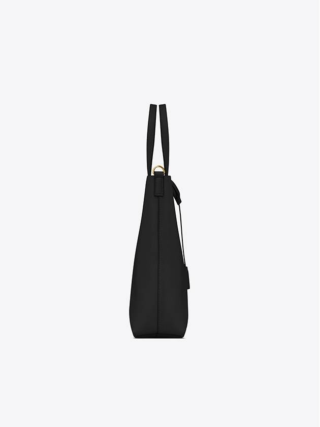 Shopping Toy Supple Leather Tote Bag Black - SAINT LAURENT - BALAAN 6