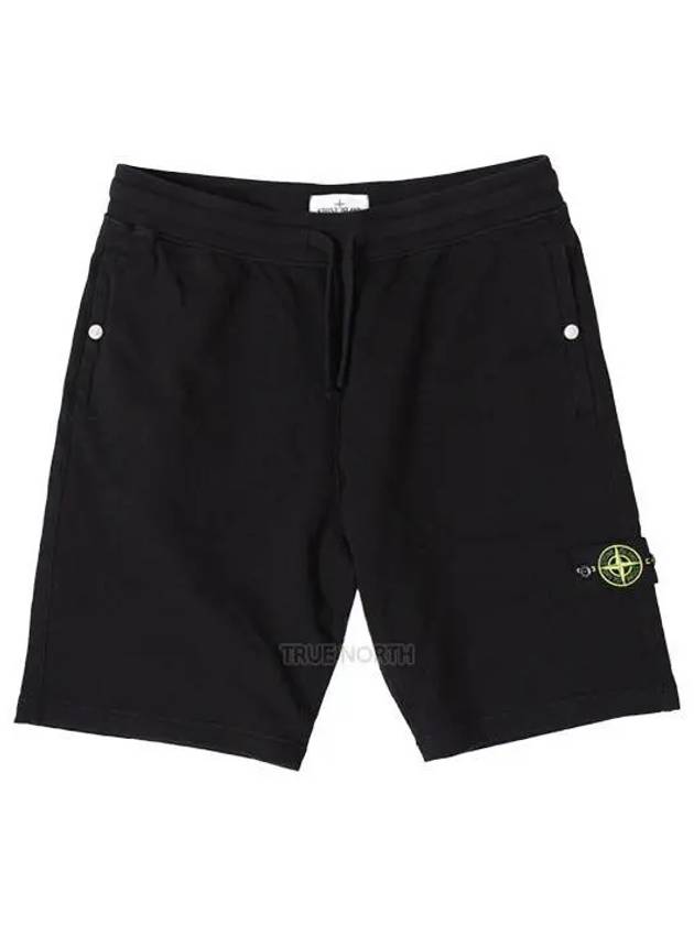 Wappen Patch Old Regular Fit Shorts Black - STONE ISLAND - BALAAN 2