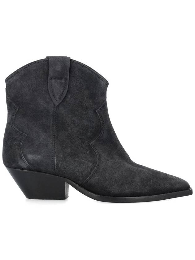 Dewina Suede Western Middle Boots Black - ISABEL MARANT - BALAAN 2