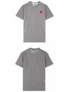 AZ-T212-051-3 Red Wappen Round Short Sleeve T-Shirt Gray Men's T-Shirt TTA - COMME DES GARCONS - BALAAN 5