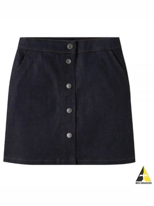 Paula Denim Mini A-Line Skirt Navy - A.P.C. - BALAAN 2