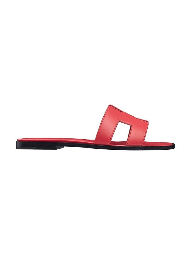 Oran Sandals Slippers Rose Coating - HERMES - BALAAN.