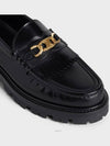 Triomphe Chain Polished Bull Margaret Loafers Black - CELINE - BALAAN 3