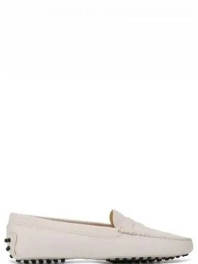 Women's Gommino Leather Driving Shoes White - TOD'S - BALAAN 2