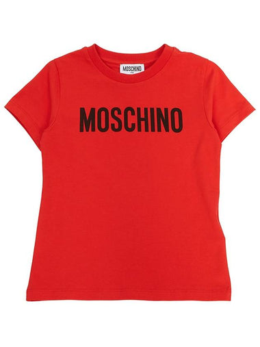 Kids short sleeved t shirt HQM03T LBA10 50109 Adults can wear - MOSCHINO - BALAAN 1