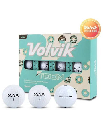 NEW Toon 2-piece golf ball 12p white 1 - VOLVIK - BALAAN 1