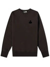 Mike Velvet Logo Sweatshirt Faded Black - ISABEL MARANT - BALAAN 3