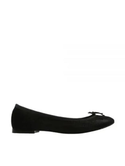 Cendrillon Bow Detail Leather Ballerina Black - REPETTO - BALAAN 2