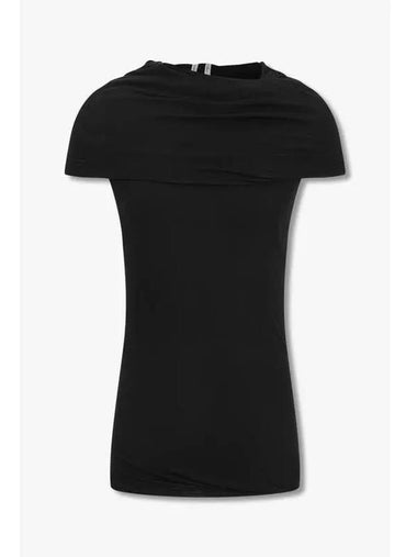 MEN folded band stretch top black - RICK OWENS - BALAAN 1