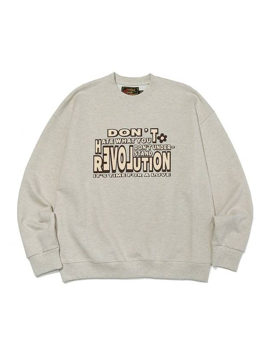 Revolution Artwork Sweatshirts Oatmeal - OGARP - BALAAN 2