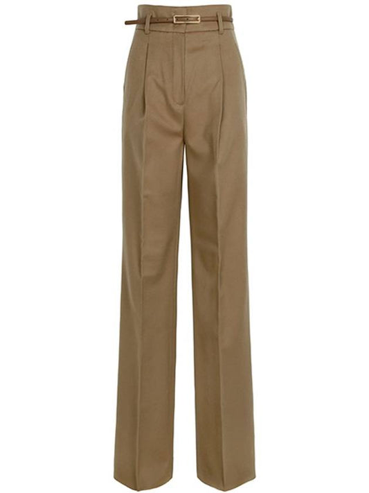 Perdoni Wool Wide Pants Camel - MAX MARA - BALAAN 2