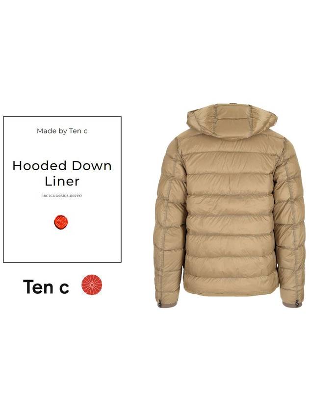 Reversible Hooded Padding Jacket Brown - TEN C - BALAAN 4