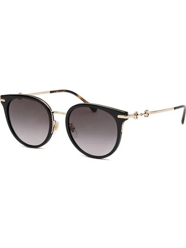 Eyewear Round Oversize Asian Fit Sunglasses Black - GUCCI - BALAAN 3