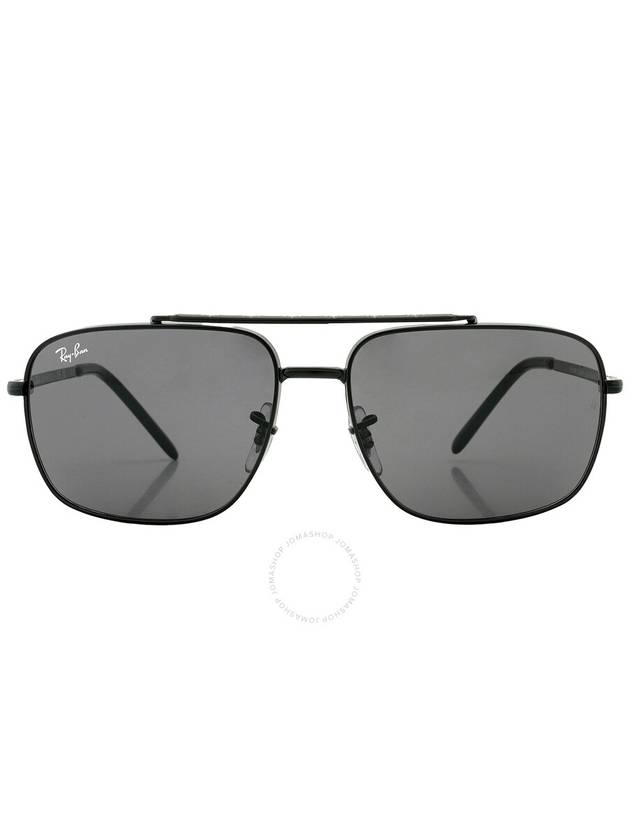 Ray Ban Dark Gray Square Unisex Sunglasses RB3796002/B159 - RAY-BAN - BALAAN 1