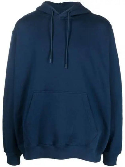 Logo Print Cotton Hoodie Navy - MSGM - BALAAN 2