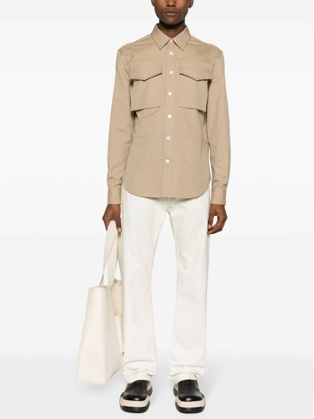 ALEXANDER MCQUEEN COTTON COLLARED CARGO SHIRT. - ALEXANDER MCQUEEN - BALAAN 2